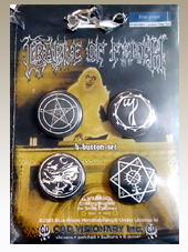 Cradle of Filth - Set 4 Pins (2,5Cm)