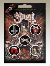 Ghost - Set 5 Pins (2,5Cm)