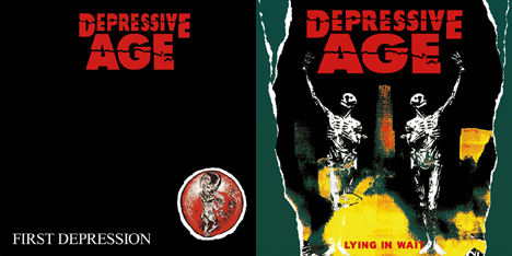 <strong>March 2023:</strong> Depressive Age debut 'First Depression' (1992) and second album 'Lying in Wait' (1993), previously quickly sold out, again available on Lp. First 100 copies on silver vinyl. If you don't know this band this is the right chance to grab a copy. (Click for details)